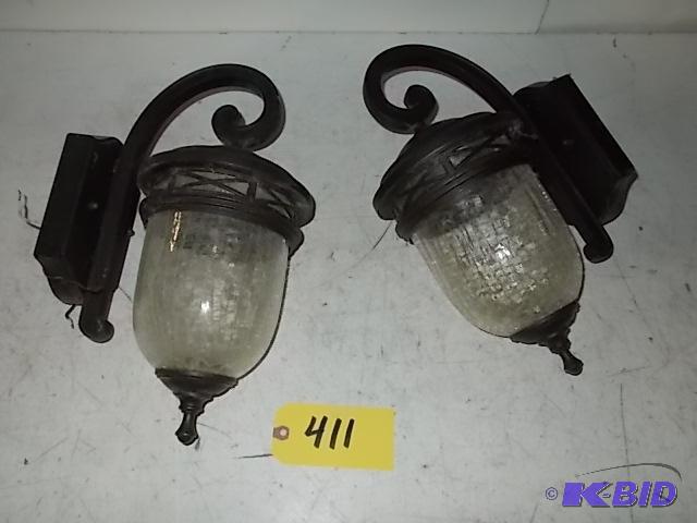 lot 411 image: (2) Outdoor Lights...