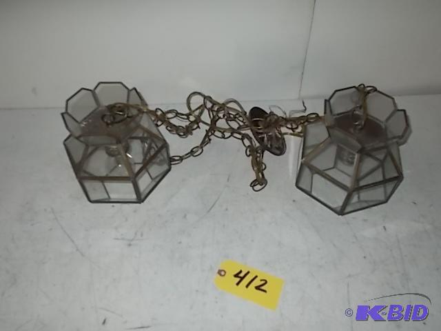 lot 412 image: Double Hanging Lights...