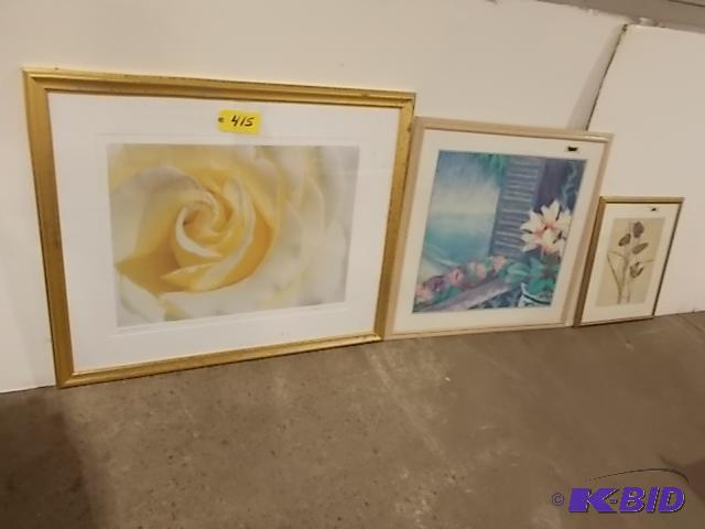lot 415 image: (3) Art Pieces...