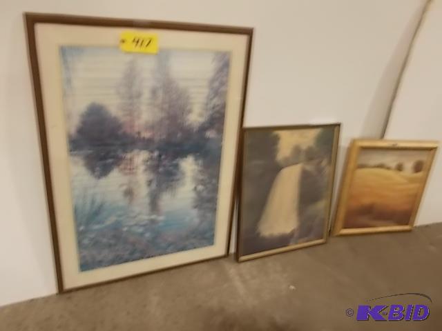 lot 417 image: (3) Art Pieces...