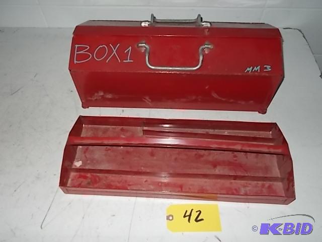 lot 42 image: 21" Tool Box with Tray...