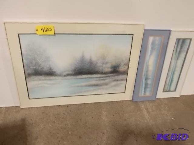 lot 420 image: (3) Art Pieces...