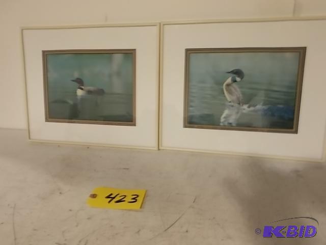lot 423 image: (2) Wildlife Prints...