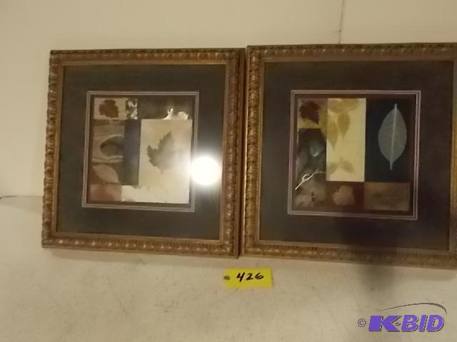 lot 426 image: (2) Leaf Prints 22 x 22...