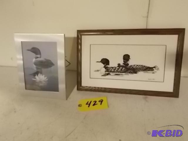 lot 429 image: (2) Art Pieces...