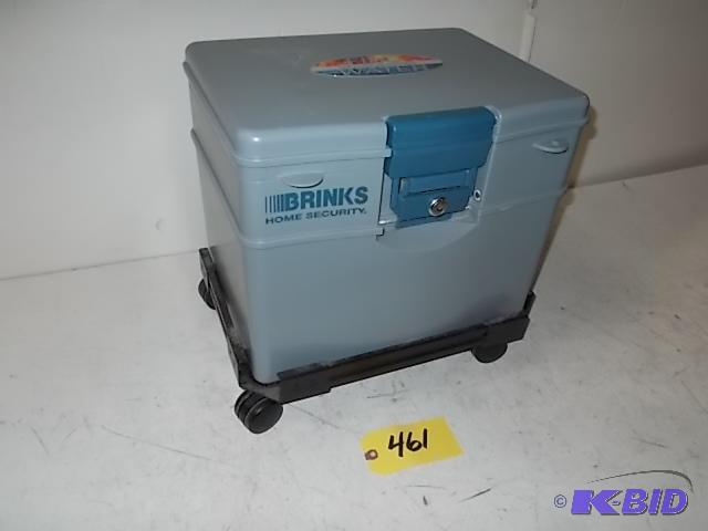 lot 461 image: Brinks Safe with Cart Base...