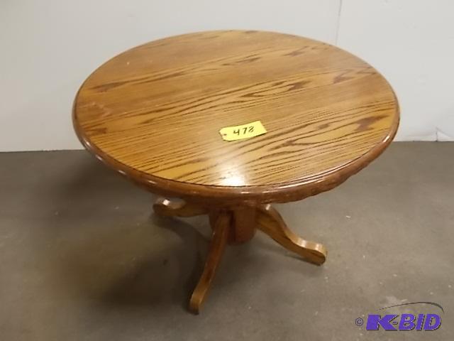 lot 478 image: 42" Oak Table...