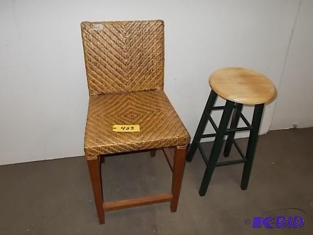 lot 483 image: (2) Stools...