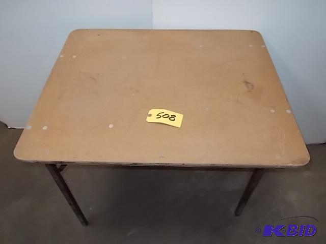 lot 508 image: (7) Folding Tables, 30" x 36"...