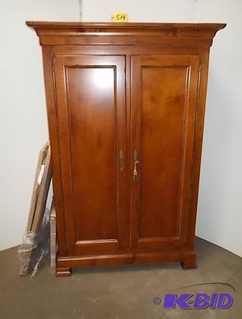 lot 514 image: Armoire Cabinet, 54 x 82 x 24, Adjustable She...