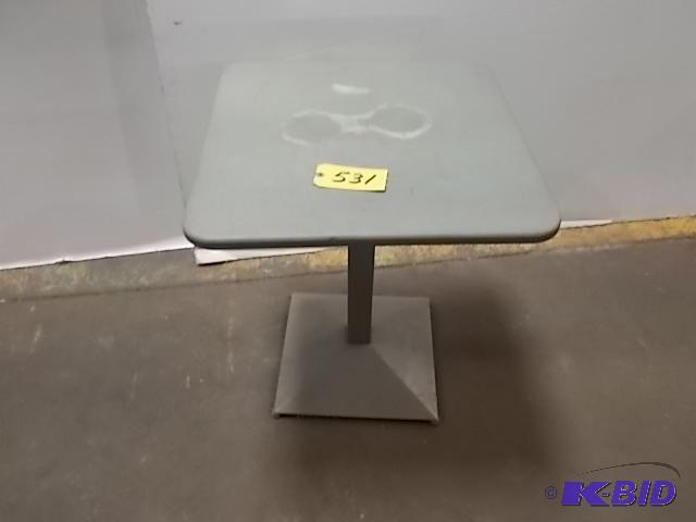 lot 531 image: Steel Table, 24 x 24...