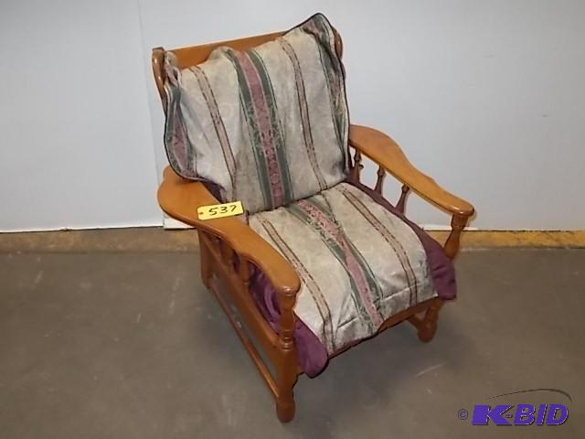 lot 537 image: Wooden Arm Chair...
