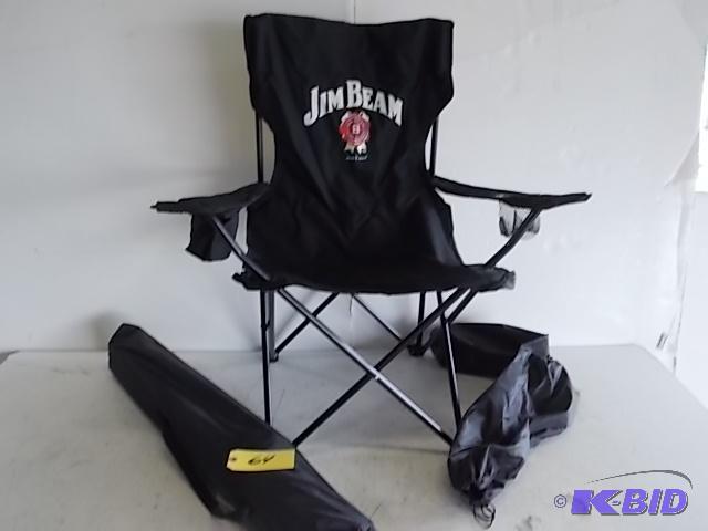 lot 64 image: (2) Jim Beam Chairs in a Bag, New...