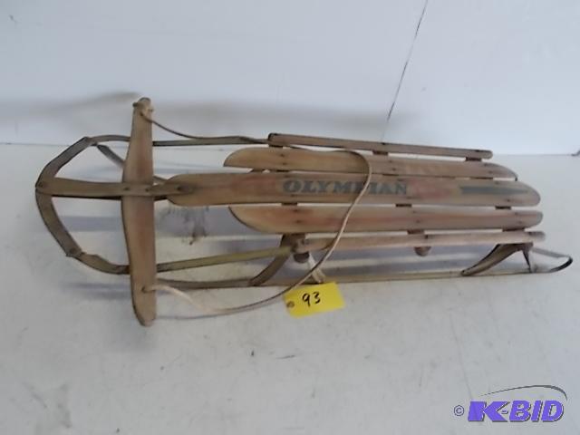 lot 93 image: Vintage Olympian Sled...