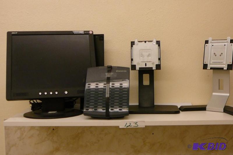 lot 123 image: Acer computer monitor, computer monitor stand...