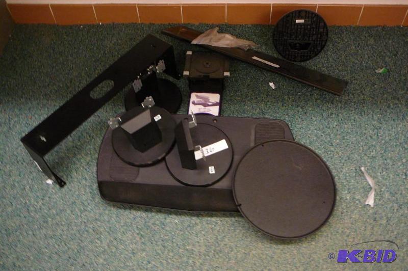 lot 136 image: Under desk key board mount and other mounts &...