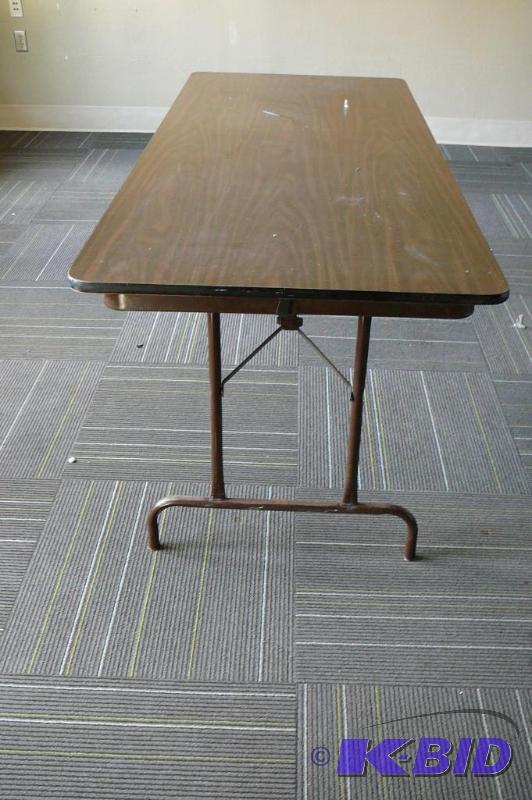 lot 143 image: Folding table  72&quotL x 30&quotW x 2...