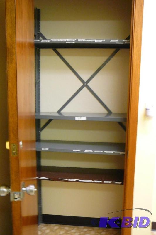lot 15 image: Steel racking with shelves 12&quotW x 36&quo...