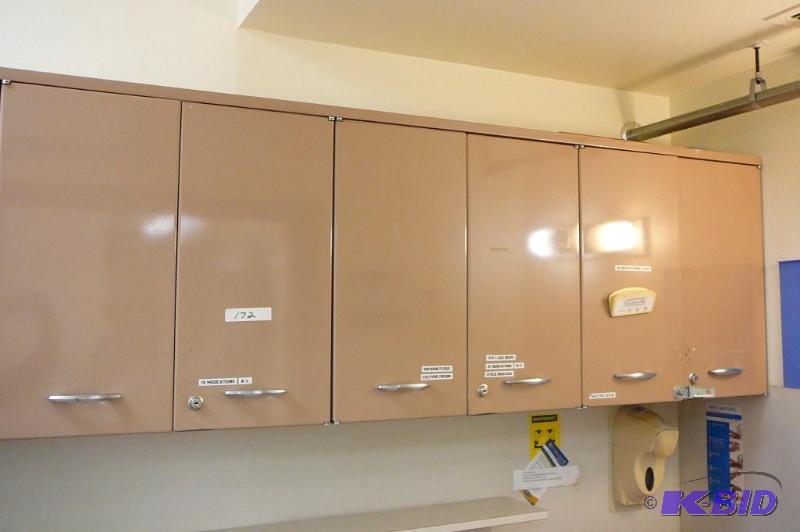 lot 172 image: Upper metal cabinet  102&quotL x 24&quo...