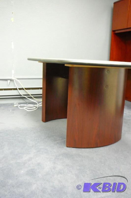 lot 24 image: Wooden conference&nbsptable 72&quotL x 36&q...
