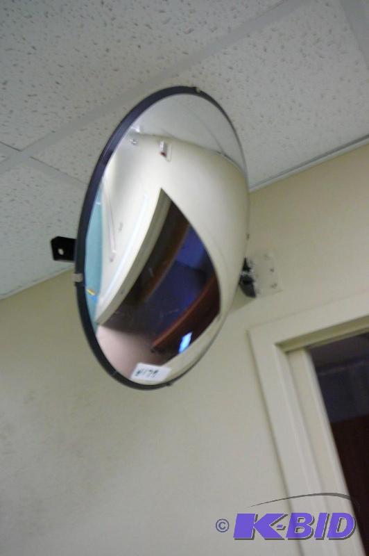 lot 177 image: See-All concave mirror and brackets Must remo...