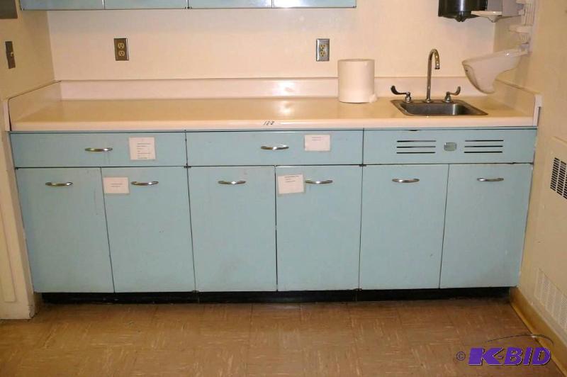 lot 188 image: Geneva kitchen base cabinets with sink  ...