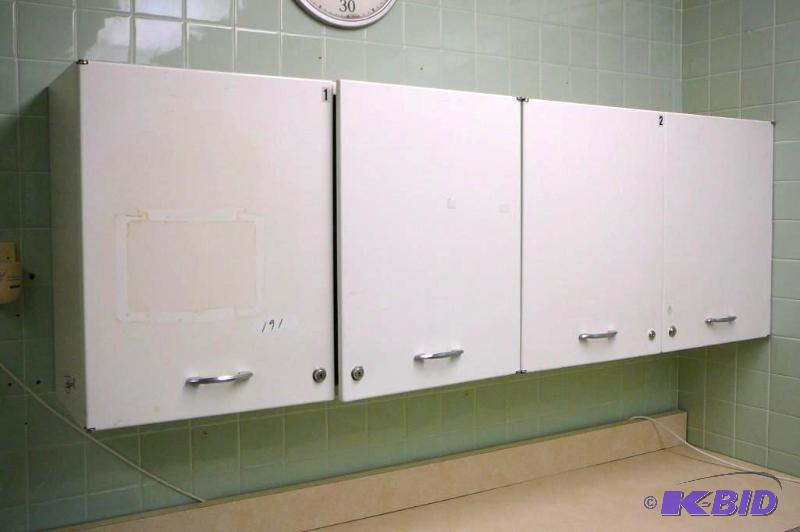 lot 191 image: Upper metal cabinets 72&quotW x 13&quotD x ...