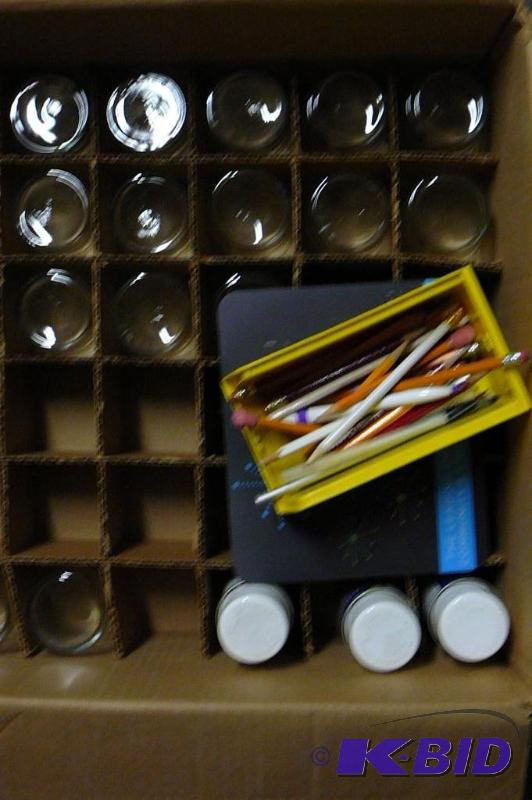 lot 228 image: lot of glasses ect....