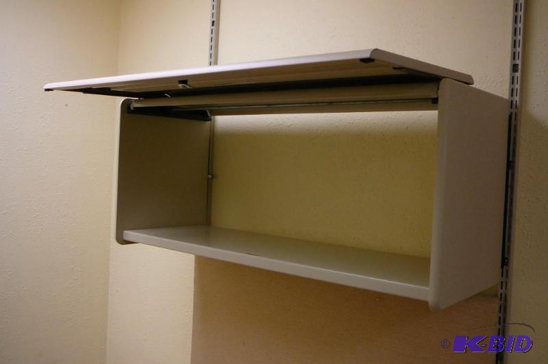 lot 245 image: 1 Metal office storage unit&nbspwith mountin...