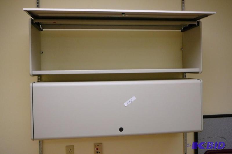 lot 248 image: 2 Metal office storage&nbspunits with mounti...
