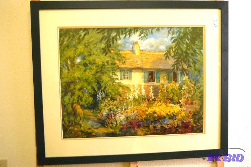 lot 265 image: Flower and cabin print  3FT W x 29-12&q...