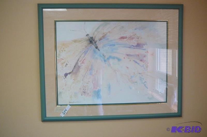 lot 284 image: Picture of a butterfly by Hamon&nbspLund 198...
