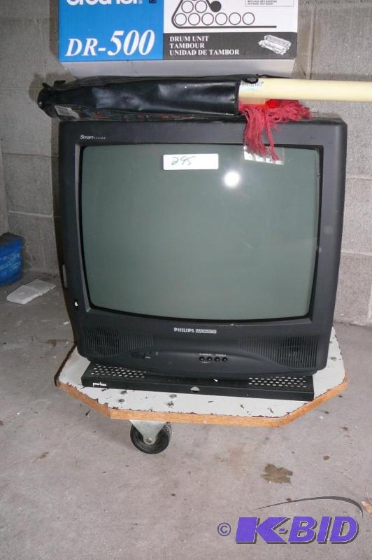 lot 295 image: Philips TV, Box of DR-500 printer tap, Califo...