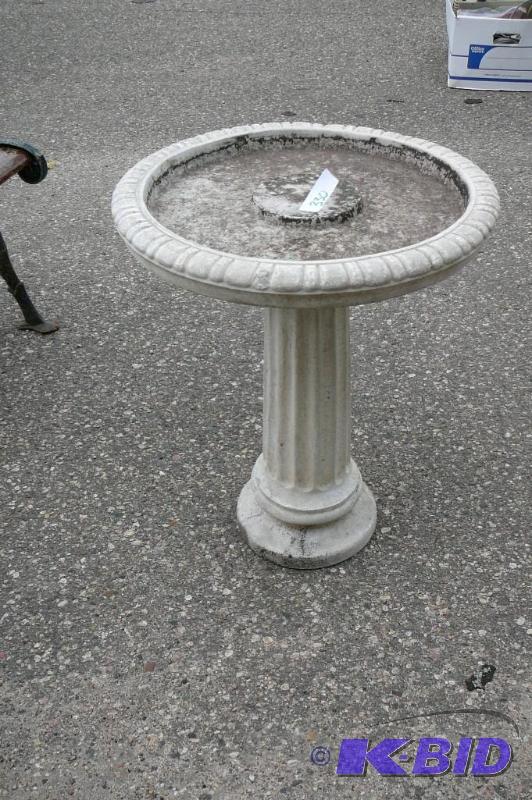 lot 330 image: Concrete bird bath...