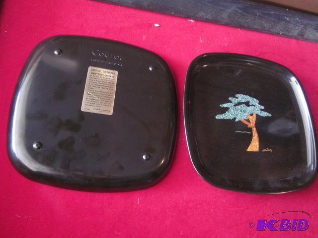 lot 42 image: Pair of vintage Couroc Monterey, CA. bakelite...