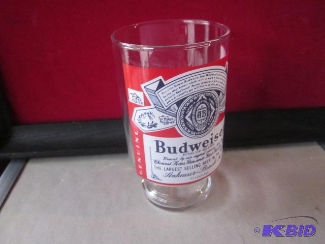 lot 49 image: Oversized Budweiser glass....