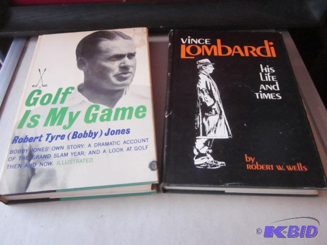 lot 57 image: Pair of vintage sports books, both are signed...