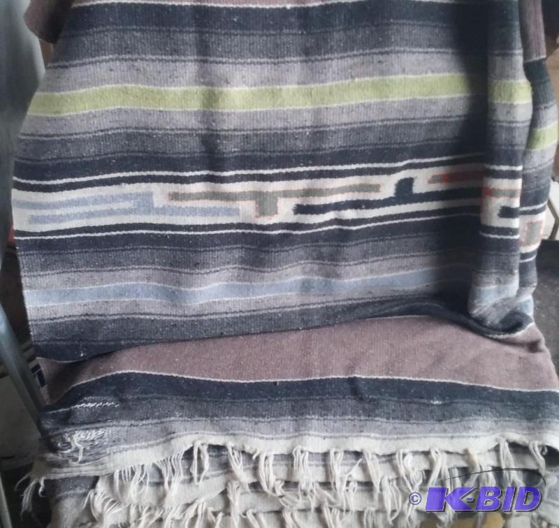 Vintage Mexican Serape Blanket