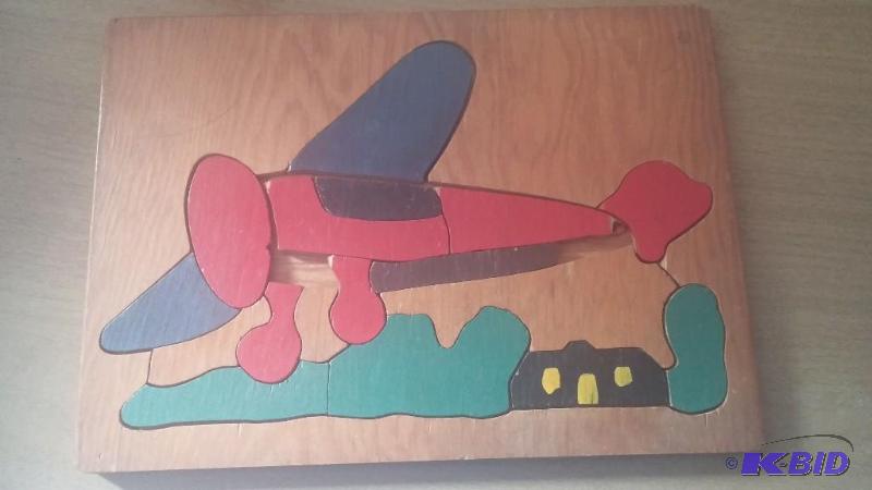 Vintage 1930s wooden childrens puzzle