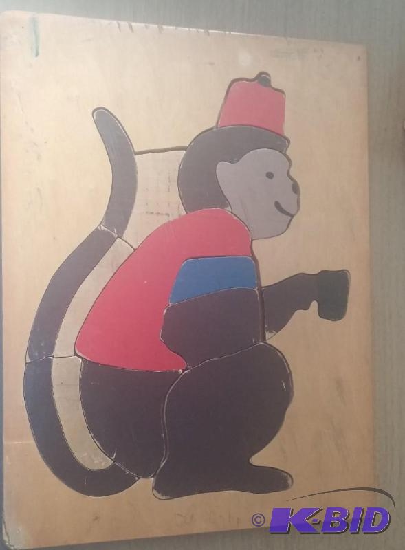 Vintage 1930s wooden childrens puzzle