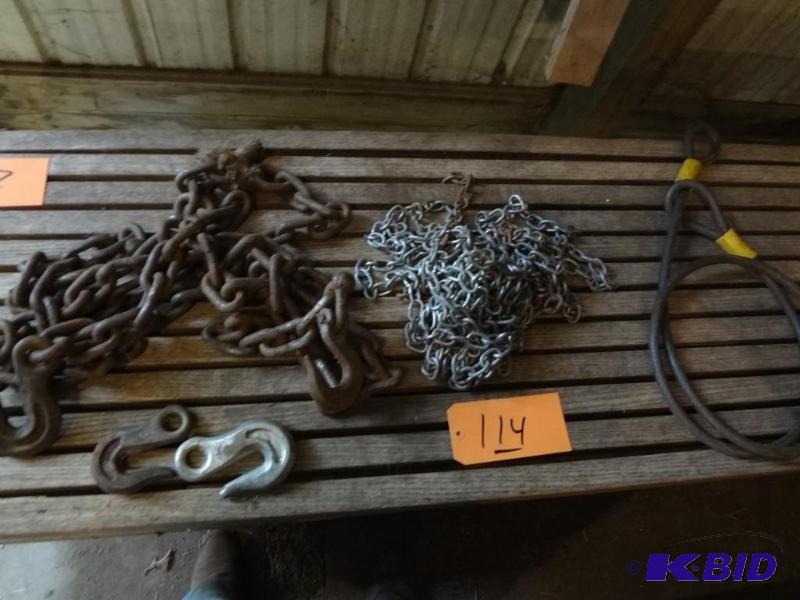 Lot of Chains, security cable...