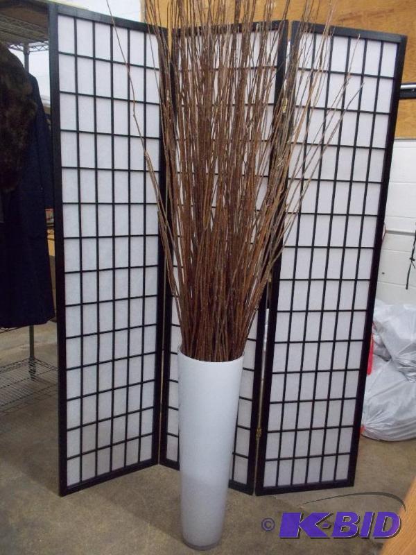 Screen and Vase