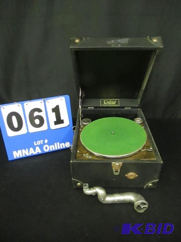 lot 61 image: Antique Outing Talking Machine