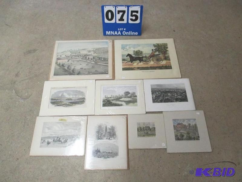 lot 75 image: 9 Town & Residence Prints - Sauk Rapids MN