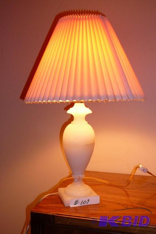 Marble lamp made in spain 22&quotTall &nbsp...
