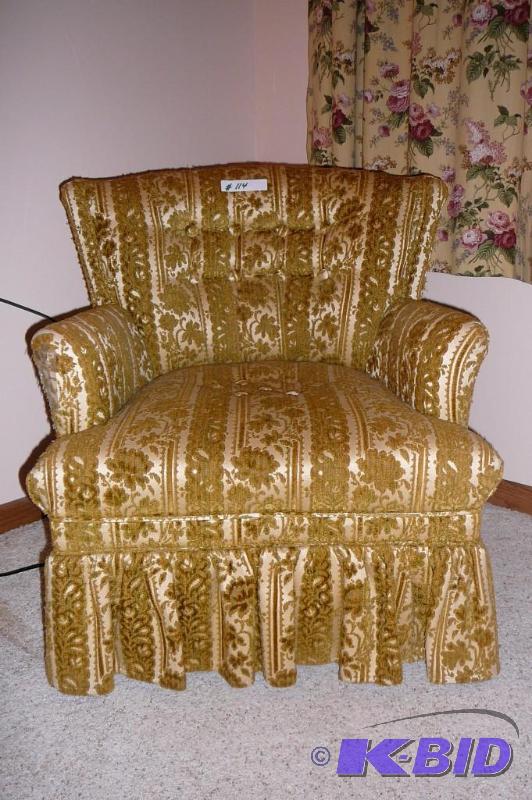 Cloth covered chair...