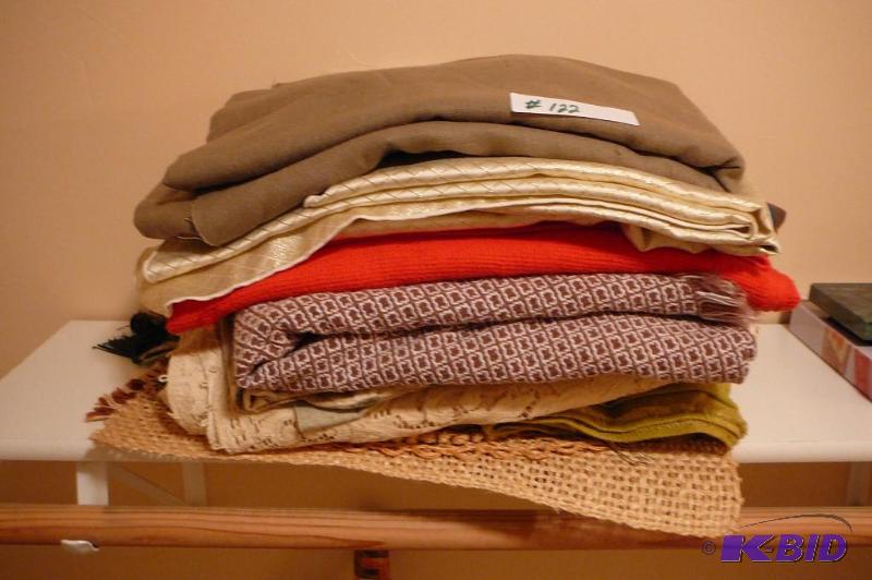 Lot of table cloths and table mates&nbsp...