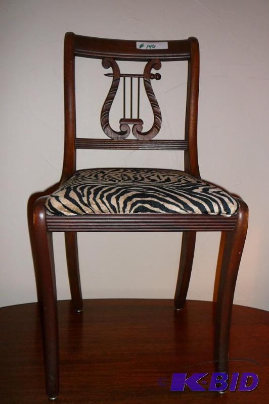 Zebra print wooden chair&nbsp 32-12&quotH ...