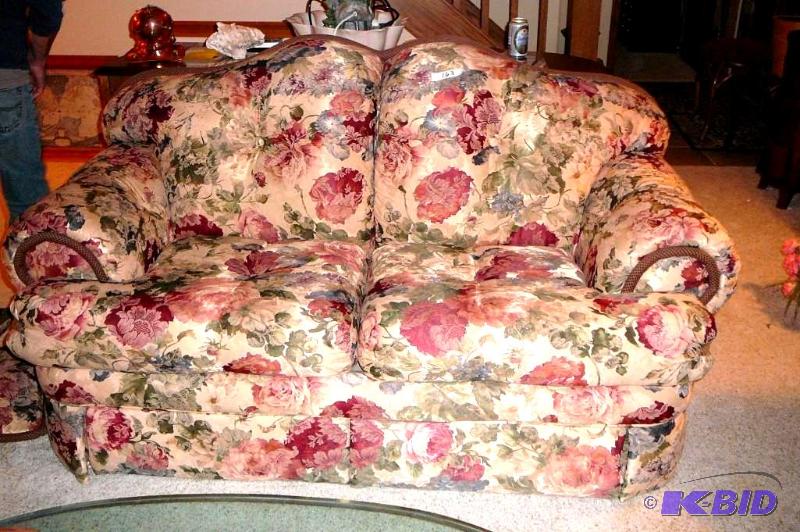 England cloth floral design pattern chair by ...