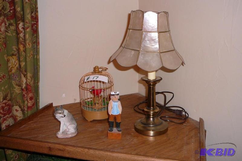Lamp shade made out of Capiz shell from the P...